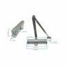 Global Door Controls Commercial Door Closer with Backcheck in Aluminum - Size 5 TC2205-BC-AL